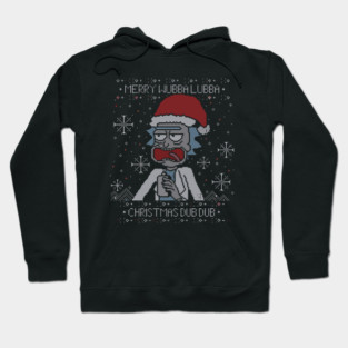 Crazy Scientist Christmas Sweater | Dub Dub Holiday Parody Hoodie