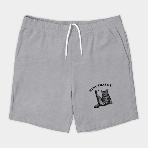 Stay Trashy - Funny Cat Yoga Vintage Tattoo Style by UrbanLifeApparel