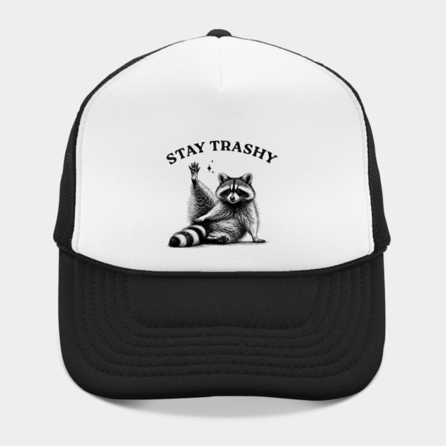 Stay Trashy Raccoon - Funny Trash Vintage Art by UrbanLifeApparel
