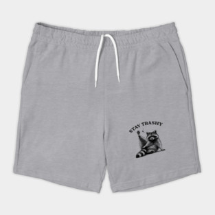 Stay Trashy Raccoon - Funny Trash Vintage Art Shorts