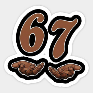 67 Meme Funny Slang Sticker