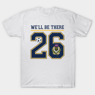 World Cup 2026 Scotland Front Print - Scottish Thistle, Tartan Army T-Shirt
