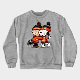 Denver-Broncos-Snoopy Happy Crewneck Sweatshirt