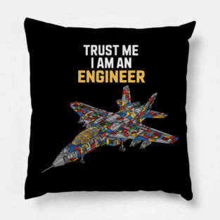 I'm An Engineer Kids Brick Builder Bricks Building Blocks Pillow