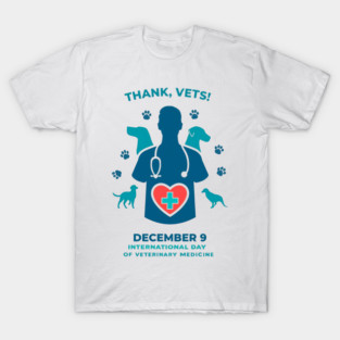 International Day of Veterinary Medicine December 9 T‑Shirt T-Shirt