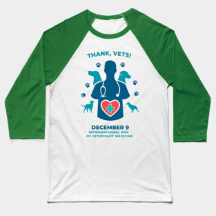 International Day of Veterinary Medicine December 9 T‑Shirt Baseball T-Shirt