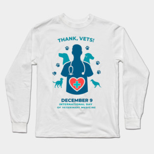 International Day of Veterinary Medicine December 9 T‑Shirt Long Sleeve T-Shirt