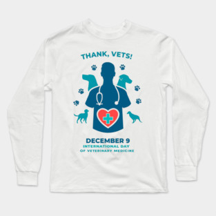 International Day of Veterinary Medicine December 9 T‑Shirt Long Sleeve T-Shirt