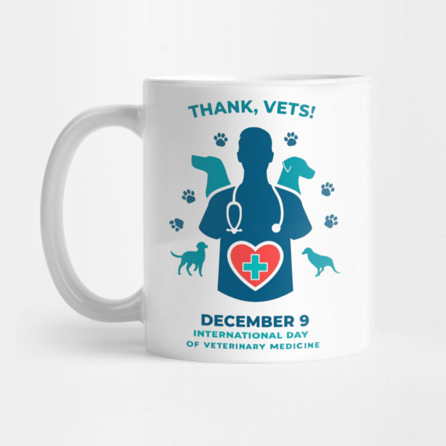 International Day of Veterinary Medicine December 9 T‑Shirt by Ink Lines
