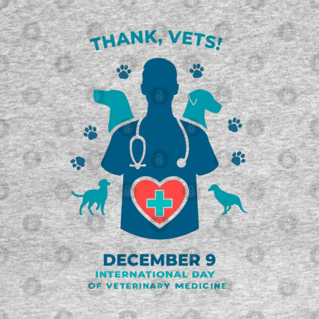 International Day of Veterinary Medicine December 9 T‑Shirt by Ink Lines