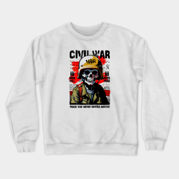 CIVIL WAR Crewneck Sweatshirt by artslaves