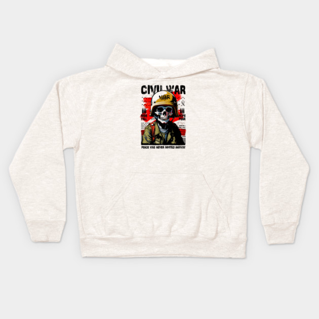 CIVIL WAR Kids Hoodie by artslaves