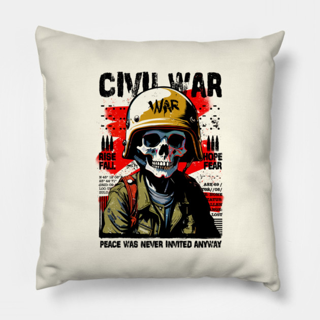 CIVIL WAR Pillow by artslaves