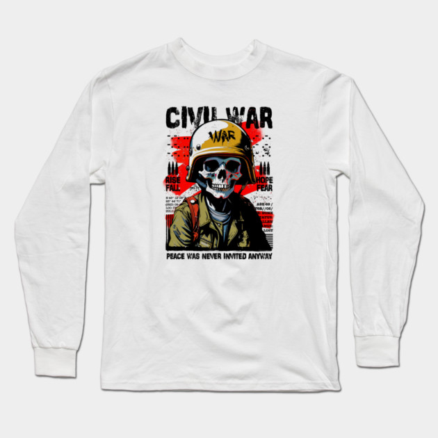 CIVIL WAR Long Sleeve T-Shirt by artslaves