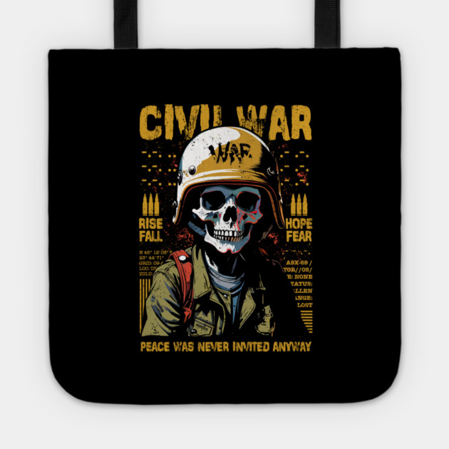 CIVIL WAR Tote by artslaves