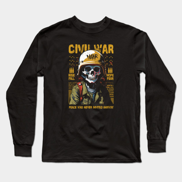 CIVIL WAR Long Sleeve T-Shirt by artslaves