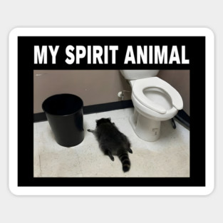Drunk Trashed Panda Raccoon My Spirit Animal Sticker