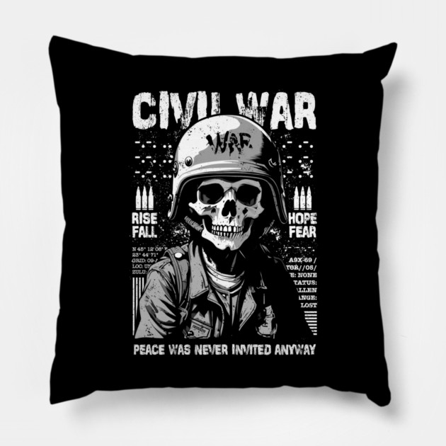 CIVIL WAR Pillow by artslaves