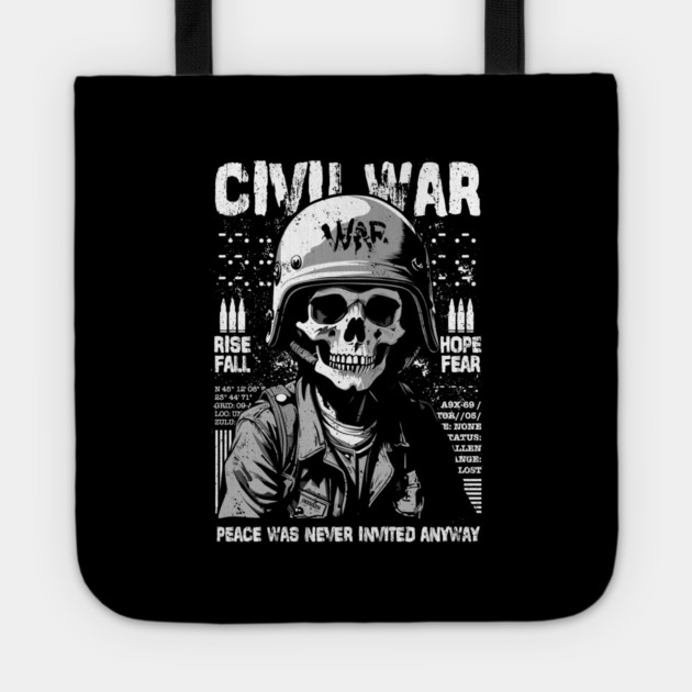 CIVIL WAR Tote by artslaves