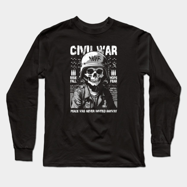 CIVIL WAR Long Sleeve T-Shirt by artslaves