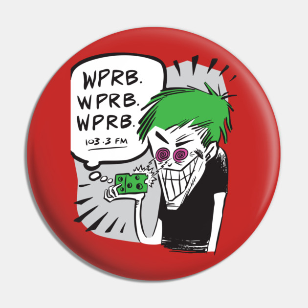WPRB Hypnotized Cheese Pin by WPRB 103.3 fm