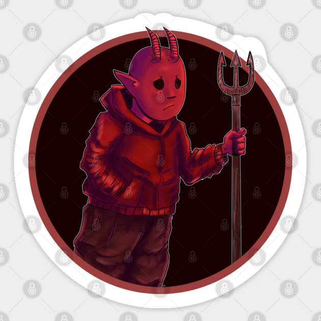 SAD DEVIL Sticker by droidmonkey