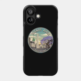 Buenos Aires Argentina South America Travel Badge Phone Case