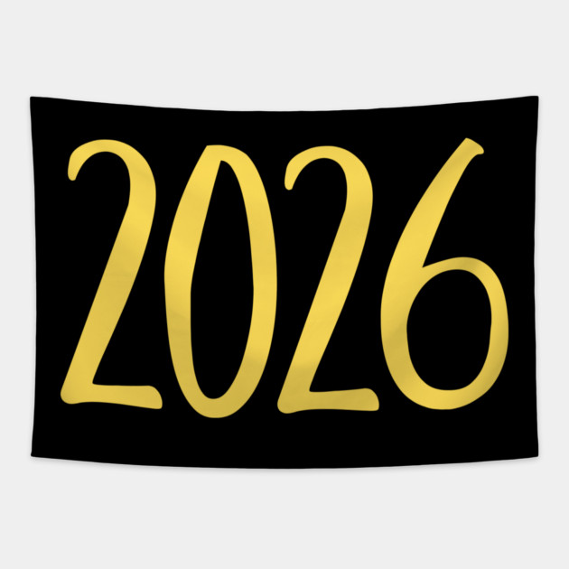 2026 New Year Celebration Tapestry by Creatifly Graphic Tees