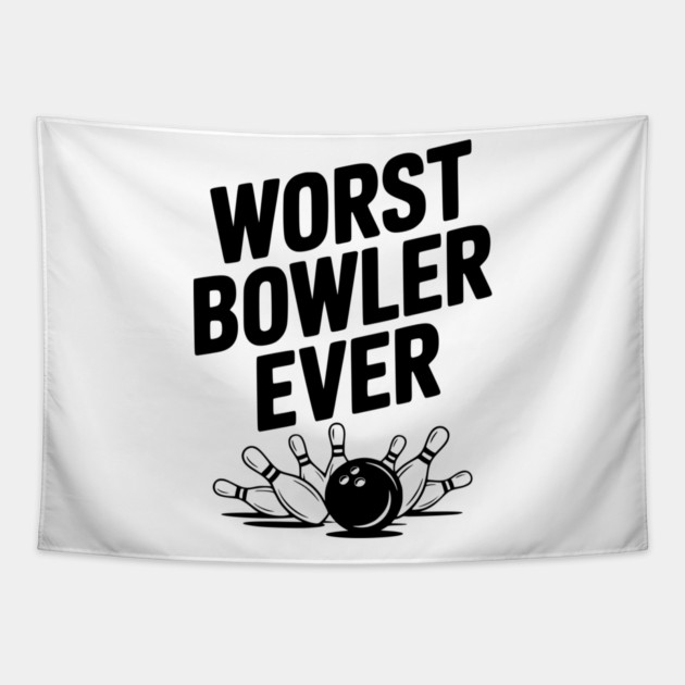 Worst Bowler Ever Tapestry by Frank Ring