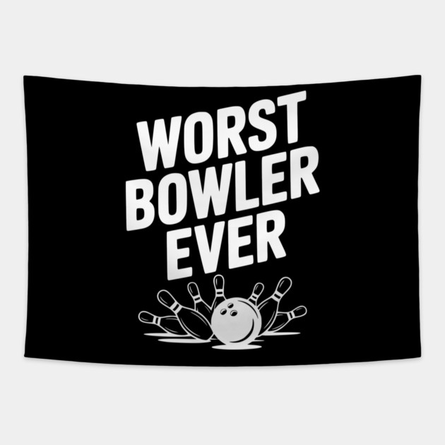 Worst Bowler Ever Tapestry by Frank Ring
