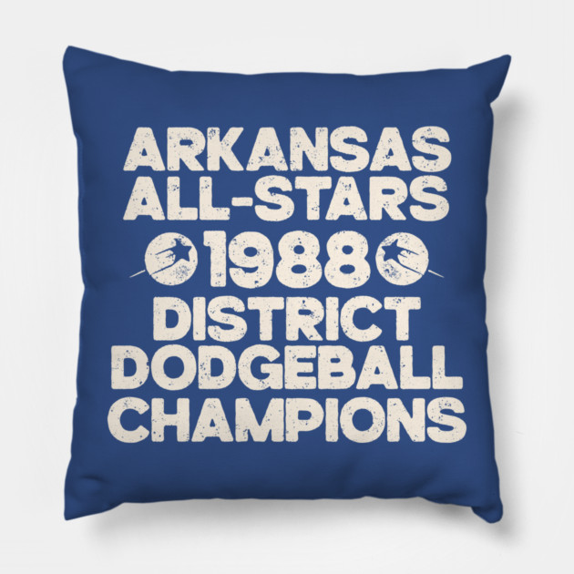 Arkansas All-Stars Dodgeball Champs Pillow by rt-shirts