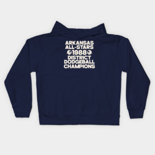 Arkansas All-Stars Dodgeball Champs Kids Hoodie
