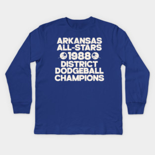 Arkansas All-Stars Dodgeball Champs Kids Long Sleeve T-Shirt