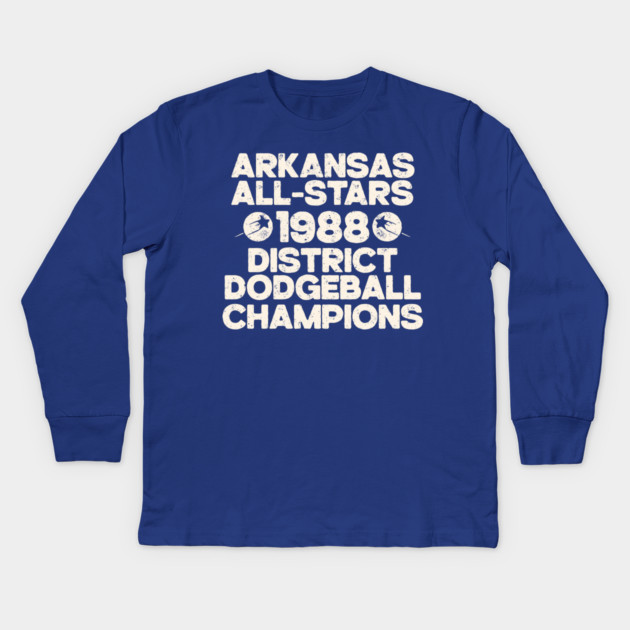 Arkansas All-Stars Dodgeball Champs Kids Long Sleeve T-Shirt by rt-shirts
