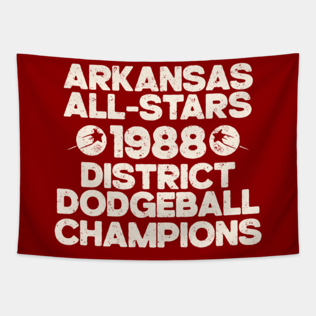 Arkansas All-Stars Dodgeball Champs Tapestry by rt-shirts