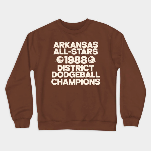 Arkansas All-Stars Dodgeball Champs Crewneck Sweatshirt by rt-shirts