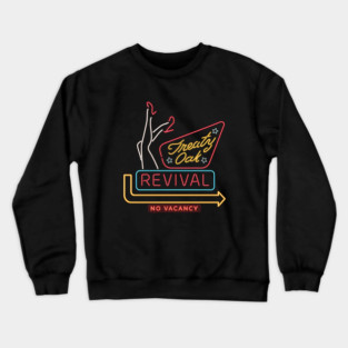 Treaty Oak Revival AESTHETIC RETRO VINTAGE NEON PANNEL ART Crewneck Sweatshirt