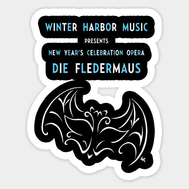 Fledermaus Sticker by Winter Harbor Music Festival