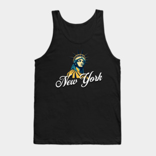 New York, Statue Of Liberty. Iconic City Pride Tank Top