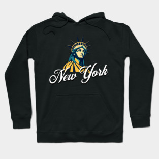 New York, Statue Of Liberty. Iconic City Pride Hoodie