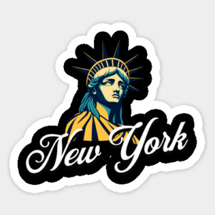 New York, Statue Of Liberty. Iconic City Pride Sticker