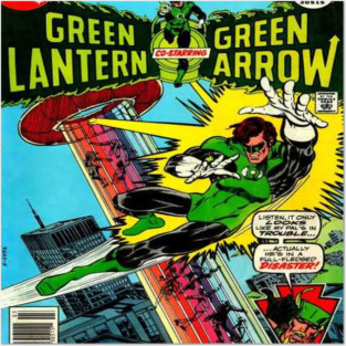 Green Lantern & Green Arrow – Vintage Comic Book Cover Art Posters and Art