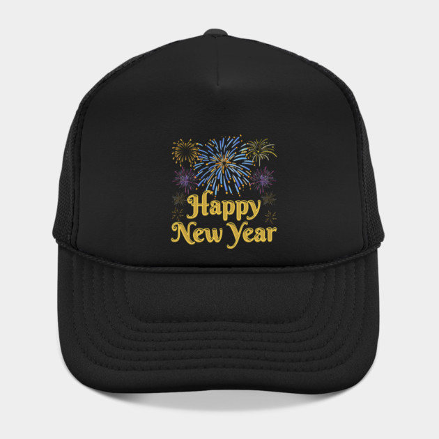 Happy New Year with Fireworks Celebration by Creatifly Graphic Tees