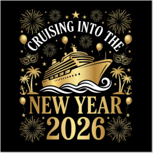 Cruising into the New Year 2026 with Festive Celebration Posters and Art