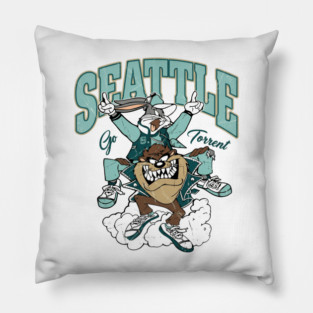 Go PWHL Seattle Torrent Women's Hockey Breakaway Mode Pillow