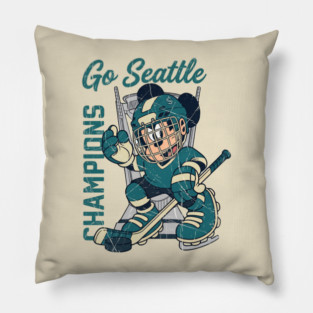 Go Seattle PWHL Torrent Women's Hockey Pillow