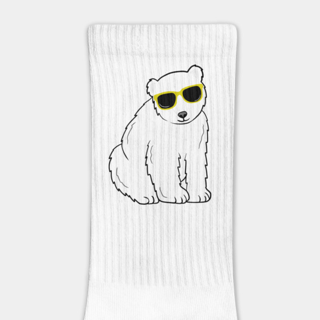 Cool Ice Polar Bear wearing Glasses by logiamerch