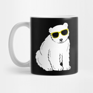 Cool Ice Polar Bear wearing Glasses Mug