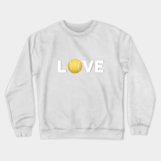 Tennis Love Fun Courtside Design for Enthusiasts Crewneck Sweatshirt by Art2Wear