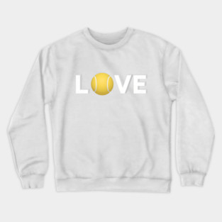 Tennis Love Fun Courtside Design for Enthusiasts Crewneck Sweatshirt